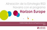 Alineación de la Estrategia RIS3 Navarra con el programa ...apuesta por la alimentaciÓn saludable automociÓn y mecatrÓnica cadena alimentaria energÍas renovables y recursos salud