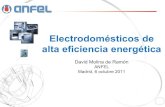 Electrodomésticos de alta eficiencia energéticaawsassets.wwf.es/downloads/anfel.pdf · Electrodomésticos de alta eficiencia energética David Molina de Ramón ANFEL Madrid, ...