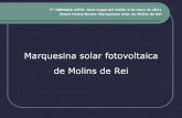 Marquesina solar fotovoltaica de Molins de ReiSessió Pecha-Kucha: Marquesina solar de Molins de Rei Moltes gràcies Contacte: mpg@molinsderei.cat Title 7 JORNADA AMTU. Sant Cugat