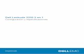 Dell Latitude 3310 2 en 1 Configuración y especif尊icaciones · la unidad SSD M.2 • Una ranura M.2 2230 para tarjeta combinada de wifi y Bluetooth • Una ranura M.2 2230/2242