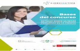 E049-2016-01 Unidad de Desarrollo 1cies.org.pe/.../actividades/bases-mujeres-peruanas-en-la-ciencia-ok.pdf · participación, oportunidades y retos de las mujeres peruanas en el ámbito