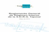 Reglamento General de Régimen Interior de la S.D.R.G. Tajonartajonar.org/wp-content/uploads/2016/10/reglamento_regimen_intern… · El presente reglamento tiene por objeto princip