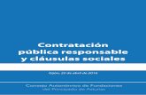 Contratación pública responsable y cláusulas sociales · 2016-04-27 · 6 Declaración aprobaDa por el plenario Del Consejo AutonómiCo de FundACiones del PrinCiPAdo de AsturiAs,