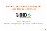 Creando Oportunidades de Negocio en la Base de la Pirámidefelaban.s3-website-us-west-2.amazonaws.com/... · BCI –Banca Emergente: Micro- créditos para individuos de bajos ingresos