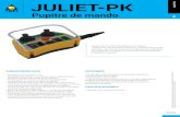 JULIET-PK - Finales de carrera eje sin fin, Botoneras ...ravasiiberica.com/downloads/es/ravasiiberica... · - Indicar los códigos de los joystick Juliet izquierdo y derecho pedidos.