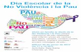 Dia Escolar de la No Violència i la Pau - XTEC · Dilluns 30 de gener de 2017 De 17 a 19.30 h Activitats: Sala Ibèria Cloenda: pl. Vila Vivim en família la diada de la No Violència