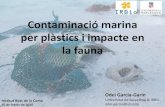 Contaminació marina per plàstics i impacte en la fauna · 2020-02-11 · Contaminació marina per plàstics i impacte en la fauna Odei Garcia-Garin Universitat de Barcelona & IRBio