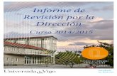 Informe de Revisión por la Direcciónbioloxia.uvigo.es/docs/facultad/informe_revision_direccion.pdf · Informe de Revisión por la Dirección R1 DE-03 P1 . 3 . Plan de Promoción