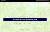 Resumen Probabilidad condicional 4 - WordPress.com · Resumen Probabilidad condicional 4 Probabilidad condicional Profra. Blanca Lucía Moreno Ley March 18, 2014