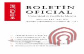 BOLET ÍN OFICIAL - UCLM€¦ · solidarias y cooperación (Art. 12.8 del RD 1393/2007) . El Real Decreto 1393/2007, de 29 de octubre, por el que se establece la ordenación de las