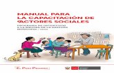 MANUAL PARA LA CAPACITACIÓN DE ACTORES SOCIALESbvs.minsa.gob.pe/local/MINSA/5026.pdf · Catalogación hecha por la Biblioteca del Ministerio de Salud MANUAL DE CAPACITACIÓN PARA