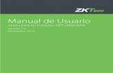 Manual de Usuario - ZKTeco Latinoamérica · con los tamaños como se muestra en la figura 2-3A. Utilice un taladro de martillo para perforar los orificios de los tornillos M12 y