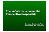 Pneumònia de la comunitat: Perspectiva hospitalària · El més important és el raonament clínic. III Jornada d’Atenció Compartida en Pneumologia ... Lim et al 2003 . Variació