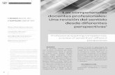 F. RECIBIDO: Una revisión del sentido · surge del proyecto de investigación: “Competencias de los docentes uni-versitarios: convergencias y diver-gencias”. Se realizó, en