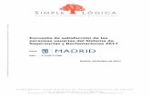 Para: Ref.: 17150-17200 Madrid, Diciembre de 2017 · S I N M-. A-5 Encuesta de satisfacción de las personas usuarias del Sistema de Sugerencias y Reclamaciones 2017 Para: Ref.: 17150-17200