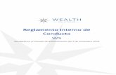 Reglamento Interno de Conducta - Wealth Solutionswealthsolutions.com/docs/reglamento-interno-de-conducta.pdfNORMATIVA DE REFERENCIA ..... 20. Enero 2020 Página 4 de 20 RIC Reglamento