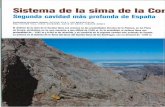 CORNISA 01 - altodeltejuelo.com · des del pico de la Palanca, en el macizo central de los Picos de Europa, Posadas de Valdeón (León). La sima de la Cornisa se abre en la cara NE
