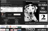 del formulario de inscripción. XX FERIA · 2014-02-03 · Grupo del Perro de Salvamento de Asturias Servicio Cinológico de la Guardia Civil de la Comandancia de Oviedo Unidades