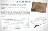 BALISTICA€¦ · La balística forense participa de las cuatro ramas fundamentales en que se divide la Ciencia Balística: la Balística Interna, Externa, de Efectos y Comparativa