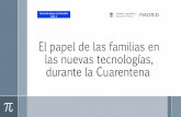 El papel de las familias en las nuevas tecnologías, durante la … · 2020-05-14 · –Plataformaseducativas, como Educlan. –Plataformadeocio y manualidades, como sapos y princesas