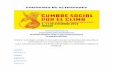 PROGRAMA DE ACTIVIDADES · (id. 366) (AULA 1104-OLIVIA ARÉVALO, EM), ESP (mesa redonda) 12h00-14h00 - ConBici/Pedalibre- Bicifestación por el clima (Atocha-Ciudad Universitaria)