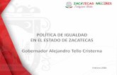 Presentación de PowerPoint anuales... · 2020-04-24 · Zacatecas 3er Lugar Nivel Nacional •En 2016 Zacatecas se encontraba en la posición 29 en la Plataforma México Rumbo a