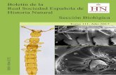 Boletín de la Real Sociedad Española de Historia Natural Sección …bba.bioucm.es/cont/docs/718.pdf · 2017-11-25 · Boletín de la Real Sociedad Española de Historia Natural