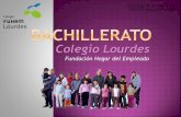 Bachillerato Colegio Lourdes - Fuhem€¦ · La educación como un medio para fomentar la convivencia democrática. ... Cultura audiovisual I Hª del mundo contemporáneo ESPECÍFICA