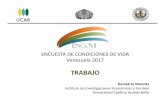 ENCUESTA DE CONDICIONES DE VIDA Venezuela 2017€¦ · trabajo asalariado inmediatamente el 53% dijo que sí frente a un 41% en 2016 Fuente: UCV/USB/UCAB. Encuesta sobre Condiciones