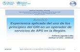 Sesión S11b Experiencia aplicada del uso de los principios ... · Experiencia aplicada del uso de los principios del GRI en un operador de servicios de APS en la Región. Adriana