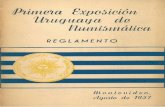 Primera Exposición Uruguaya de Numismática - ReglamentoPRIMERA EXPOSICION URUGUAYA DE NUMISMÁTICA Ågosto de 1957 REG LAMENT O VRVGVAY utuguaqa xposición timeta De Aumismática