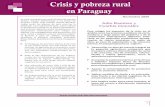Crisis y pobreza rural en Paraguay - RIMISP...Según el Banco Central del Paraguay (BCP), el efecto de la crisis en el ámbito sectorial (sumado a otros factores, como la sequía en