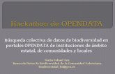 Hackathon de OPENDATA - GBIF.ES · 2017-12-12 · LEGISLACION EN EUROPA: 2013. Open data Charter. En junio de 2013, líderes del G8 constituyeron el Open Data Charter estableciendo
