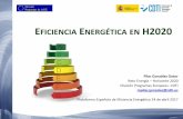 EFICIENCIA ENERGÉTICA EN H2020news.pte-ee.org/media/images/ckfinder/files/2- eficiencia...EFICIENCIA ENERGÉTICA EN H2020 Pilar González Gotor Reto Energía – Horizonte 2020 División