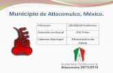 Municipio de Atlacomulco, México. - gob.mx · Auditoría al sistema de alumbrado público. Censo actualizado georeferenciado. Diseño de proyecto de sustitución de luminarias, creación