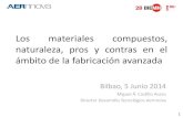 Los materiales compuestos, naturaleza, pros y contras en ... · Los materiales compuestos, naturaleza, pros y contras en el ámbito de la fabricación avanzada Bilbao, 5 Junio 2014