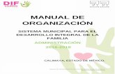 MANUAL DE ORGANIZACIÓN · MANUAL DE PROCEDIMIENTOS DEL SISTEMA MUNICIPAL DIF DE CALIMAYA |Administración 2016-2018 MANUAL DE ... Almoloya de Juárez, Almoloya del Río, Atizapán,