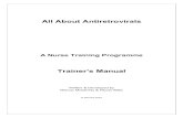 All About Antiretrovirals - I- ... 4 Introduction to the Manual 3 Notes for Trainer 5 Module 1: Let s Talk About HIV • Learning Objectives & Slide Presentation 6 • Handout 1: The