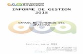 INFORME DE GESTION 2018 - ccamazonas.org.coccamazonas.org.co/web2018/wp-content/uploads/2019/02/Informe-d… · Se llevó a cabo el proceso de verificación de los beneficiarios de
