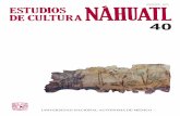 estudios de cultura náhuatl - UNAM-Históricas...editora de la botánica entre los nahuas, de Francisco del Paso y troncoso PatRicK Johansson K. doctor en letras por la universidad