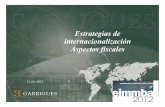 Estrategiasde internacionalización Aspectosfiscales · 2016-03-03 · al estructura operativa del grupo. Procesos de internacionalización siguiendo el modelo tradicional de estructura