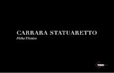 carrara statuaretto - TINO · del Fiore y en el David de Miguel Ángel, entre muchos otros. Un mármol como el Carrara Statuarietto es sinónimo de distinción, ... resIDeNcIaL coMercIaL