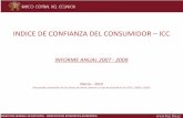 INDICE DE CONFIANZA CONSUMIDOR43 En diciembre de 2009 el mayor 44 ICC Dic.09 Rural NacionalSierra Costa Amazonía nivel de confianza del consumidor de las áreas rurales se presentó
