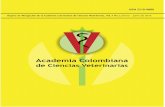  · 2016-12-22 · Medicina Veterinaria y Zootecnia Órgano Informativo de la Academia Colombiana de Ciencias Veterinarias Volumen 5 No. 2 Enero-Junio de 2016 …