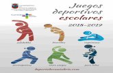 Juegos deportivos escolaresfcajedrez.es/.../juegos_deportivos_escolares_2019.pdf · 2020-02-14 · Juegos Deportivos Escolares 2018-2019 Con el objetivo de favorecer hábitos de conducta