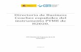 Directorio de Business Coaches españoles del instrumento ...eshorizonte2020.cdti.es/recursos/doc/Programas... · El business coaching es un servicio innovador que la Comisión Europea