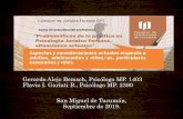 Presentación de PowerPoint · Gerardo Alejo Bemsch, Psicólogo MP. 1403 Flavio I. Garlati B., Psicólogo MP. 2390. San Miguel de Tucumán, Septiembre de 2019.