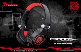 CRONOS GO eDM - Tt eSPORTS · 2018-07-27 · tt esp orts cronos go gaming headset comes with a 38m m driver unit and high-energy neodymium magnets that produce a high frequency response