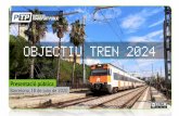 OBJECTIU TREN 2024 - PTP · Promoció del Transport Públic · El ferrocarril és el transport terrestre més segur. 5. Temps de viatge. És aliè al col·lapse viari i pot generar