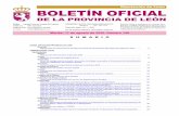 Diputación de León BOLETÍN OFICIAL · E-mail: boletin@dipuleon.es Martes, 11 de agosto de 2020 . Número 148 EXCMA. DIPUTACIÓN PROVINCIAL DE LEÓN Anuncio ...